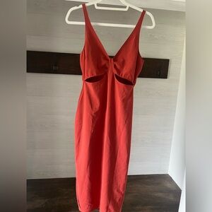 Abercrombie & Fitch Vibrant Red/Orange Dress